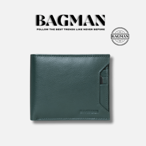 BAGMAN Luxury men's leather wallet with embossed logo