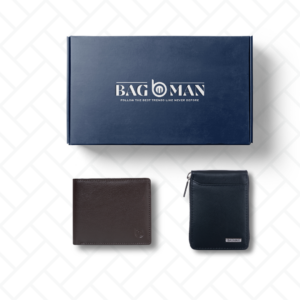 Genuine leather wallet and card holder combo for men and women, stylish and durable.