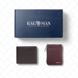 Men’s leather wallet and card holder, durable and sleek.