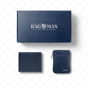 Luxury leather wallet combo, perfect for business or personal use.
