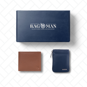 Handmade leather wallet combo, crafted with attention to detail.