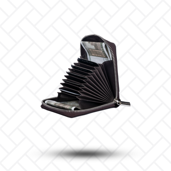Luxury leather wallet and card holder, perfect for gifting or personal use.