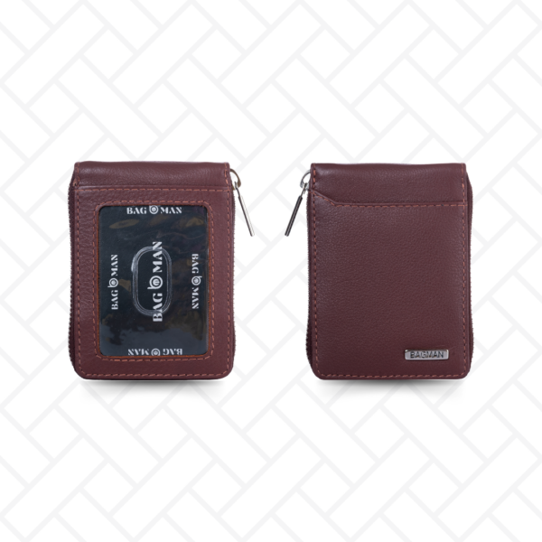 Slim leather wallet combo, minimalist and lightweight for daily carry.