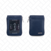Travel leather wallet set, RFID-protected and spacious for cards.