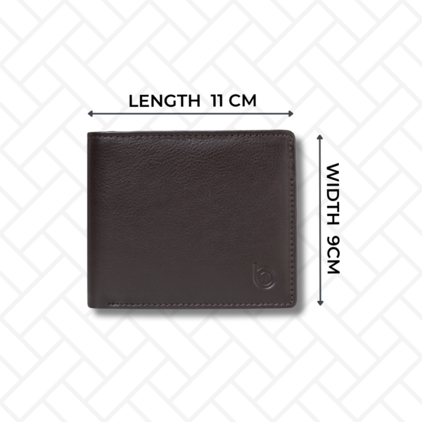 RFID-blocking leather wallet and card holder, secure and travel-ready.