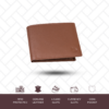 Travel leather wallet and card holder, RFID-protected and functional.