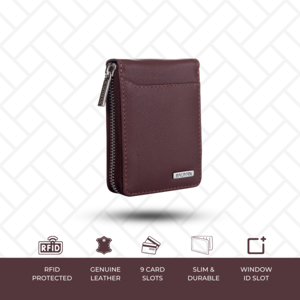 Genuine leather wallet and card holder combo, handmade and durable.